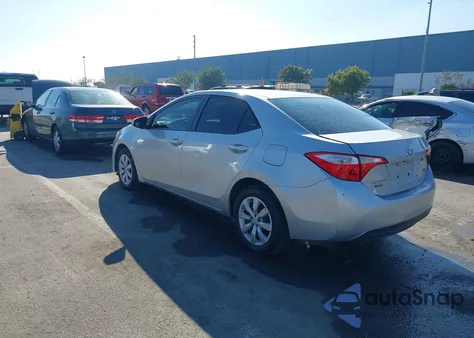 2015 Toyota Corolla Le from USA, damaged, VIN 2T1BURHE4FC376247